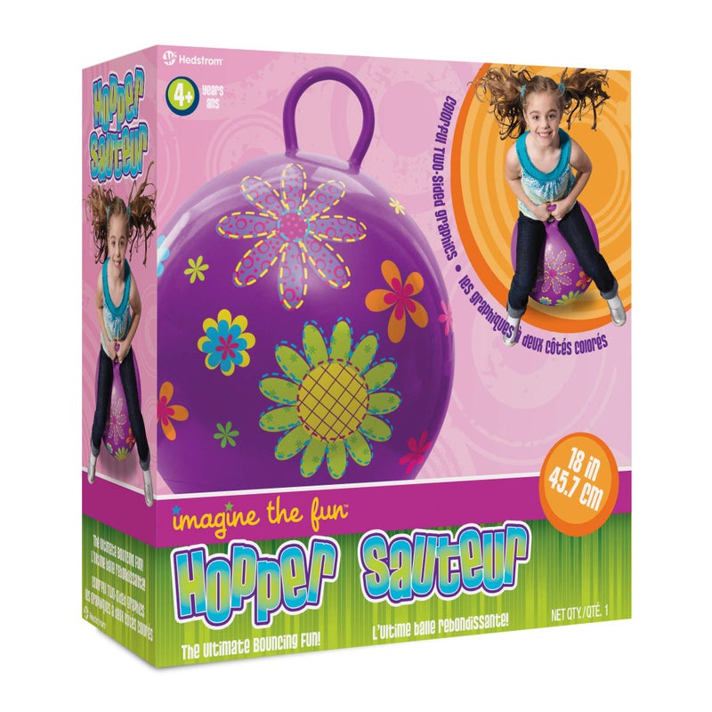 Hedstrom Hopper Ball, Hopping Ball, Jumping Ball, Flowers, 18 Inch - Image 3